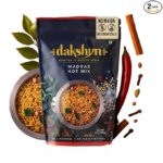 Madras Hot Mix Farsan Snacks Namkeen (250g x Pack of 2) | Jain Snacks No Onion No Garlic | South Indian Spicy Mixture | High in Protein | No Palm Oil | Vegan & Gluten Free